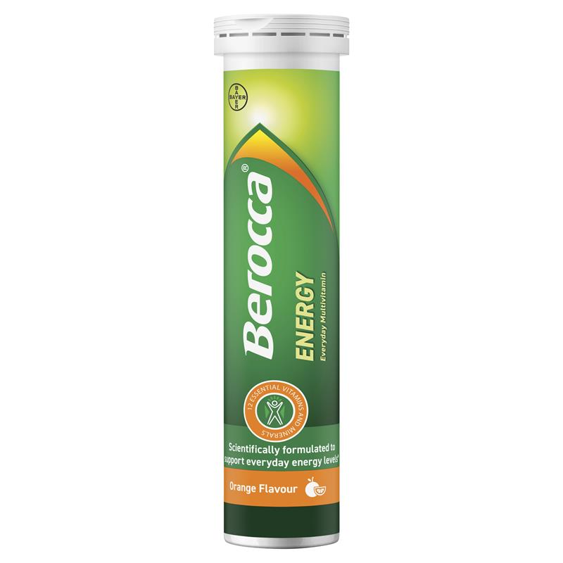 Berocca Energy Orange 30 Effervescent Tablets - Boost Your Energy Naturally
