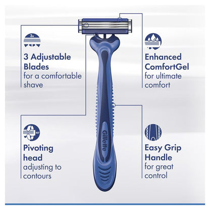 Gillette Sensor 3 Comfort Disposable Razors - 4 Pack
