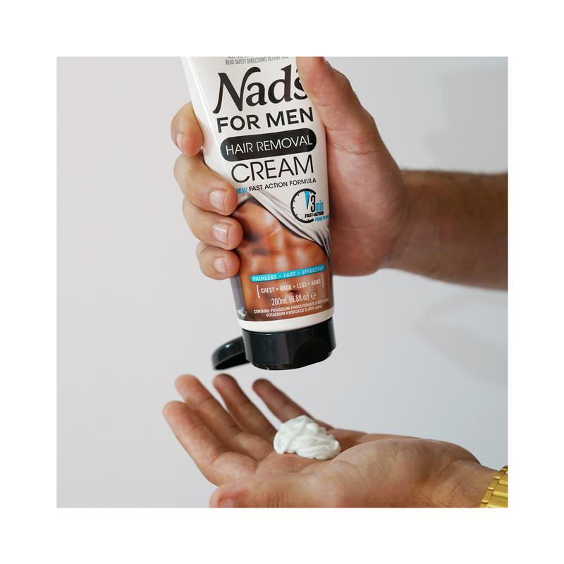 Nad's For Men Hair Removal Cream 200ml - Quick & Painless Solution