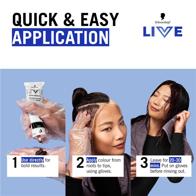 Schwarzkopf LIVE Colour Deep Black Semi Permanent 75ml