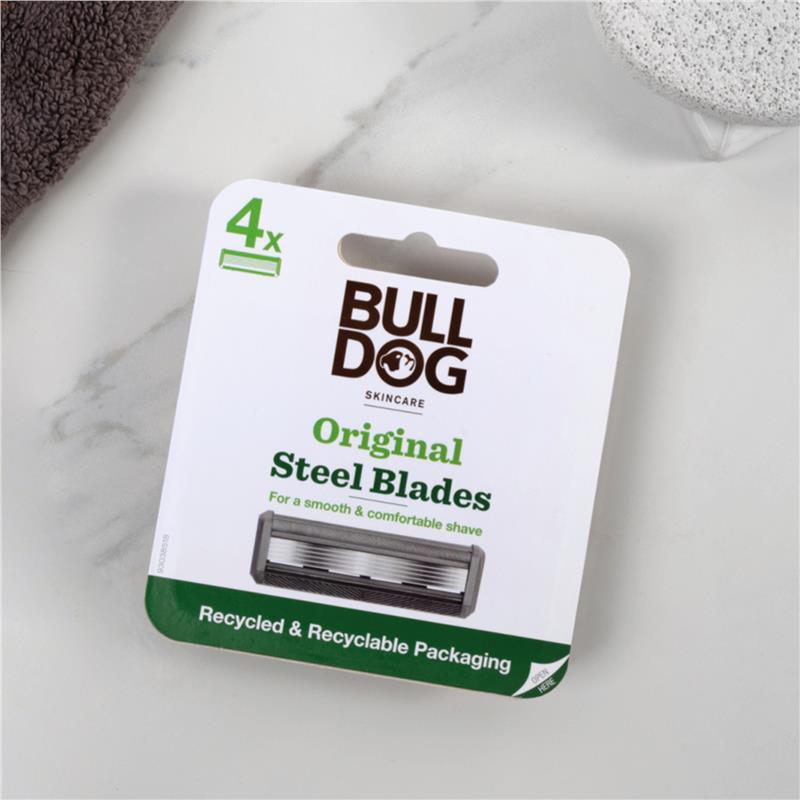 Bulldog Original Steel Blades - 4 Pack
