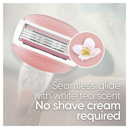 Gillette Venus Comfort Glide White Tea Blade Refills 4 Pack
