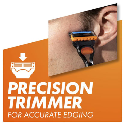 Gillette Fusion Manual Razor + 2 Blade Refills - Precision Shaving for Men