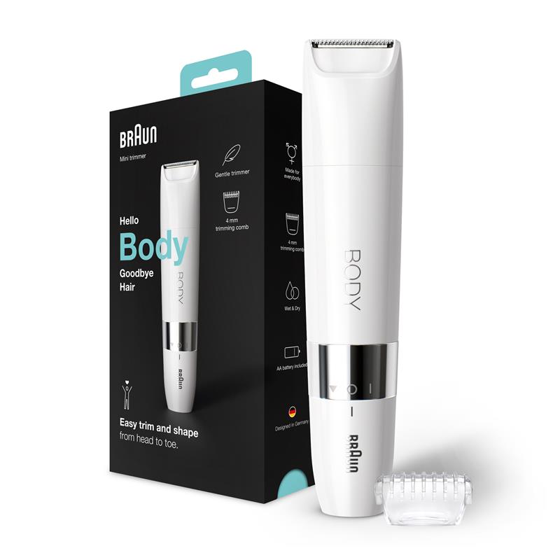 Braun BS1000 Body Mini Trimmer | Compact Waterproof Groomer