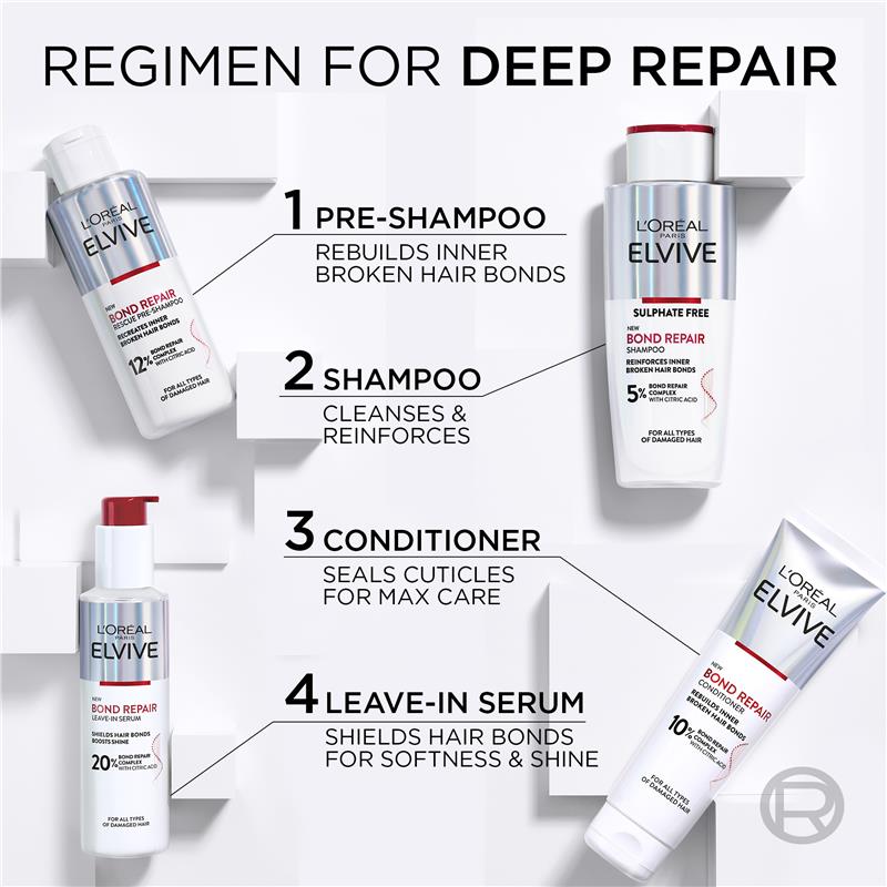 L'Oreal Paris Elvive Bond Repair Pre-Shampoo 200ml - Intensive Hair Treatment