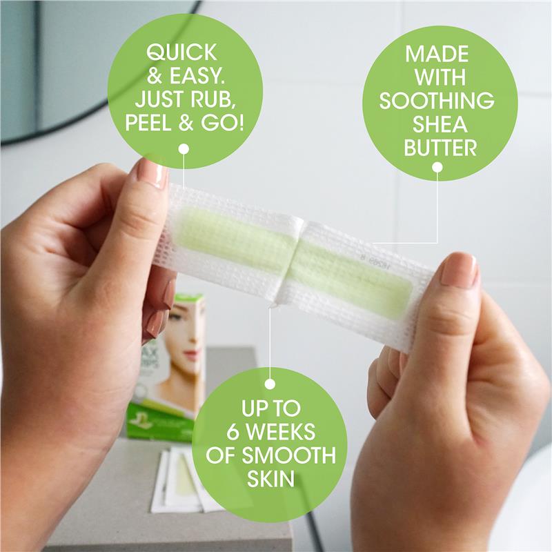 Nad's Facial Wax Strips - 20 Pack for Smooth Skin