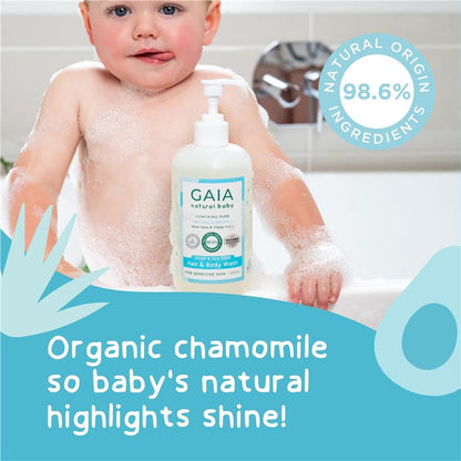 Gaia Natural Baby Hair & Body Wash 500ml