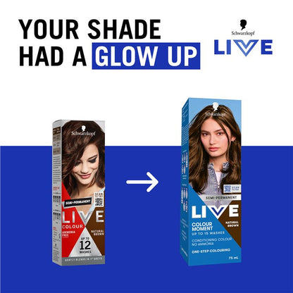 Schwarzkopf LIVE Colour Natural Brown Semi Permanent 75ml