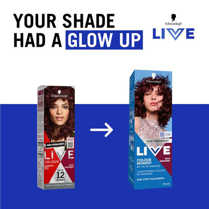 Schwarzkopf LIVE Colour Rich Burgundy Semi Permanent 75ml