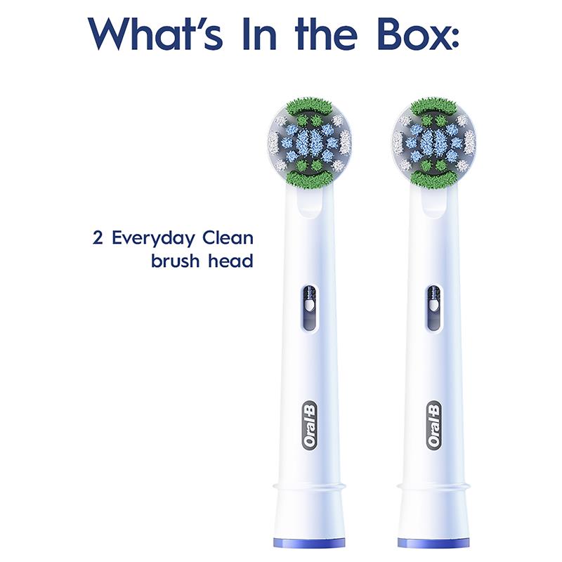 Oral-B Power Toothbrush Everyday Clean Refills 2 Pack