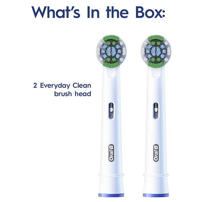 Oral-B Power Toothbrush Everyday Clean Refills 2 Pack