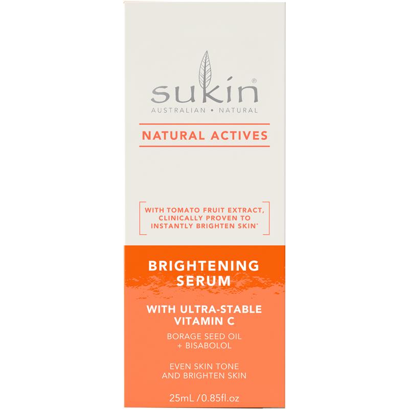 Sukin Natural Actives Brightening Serum with Ultra-stable Vitamin C 25ml