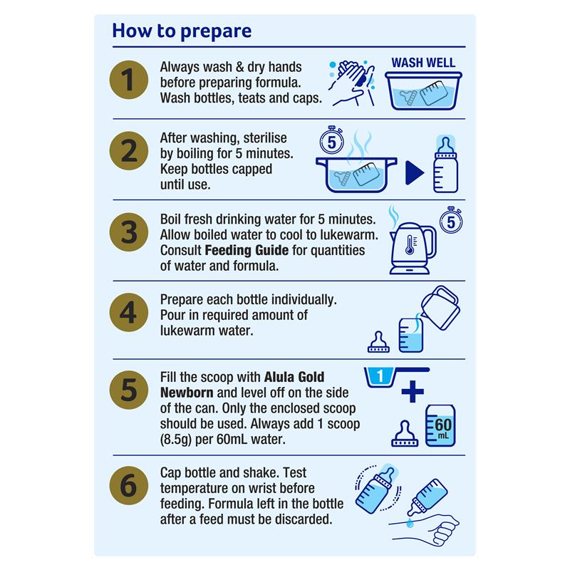Alula Gold Stage 1 Newborn Infant Formula 0-6 Months - 900g