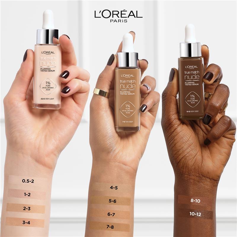 L'Oreal Paris True Match Nude Plumping Tinted Serum 8-10 Deep