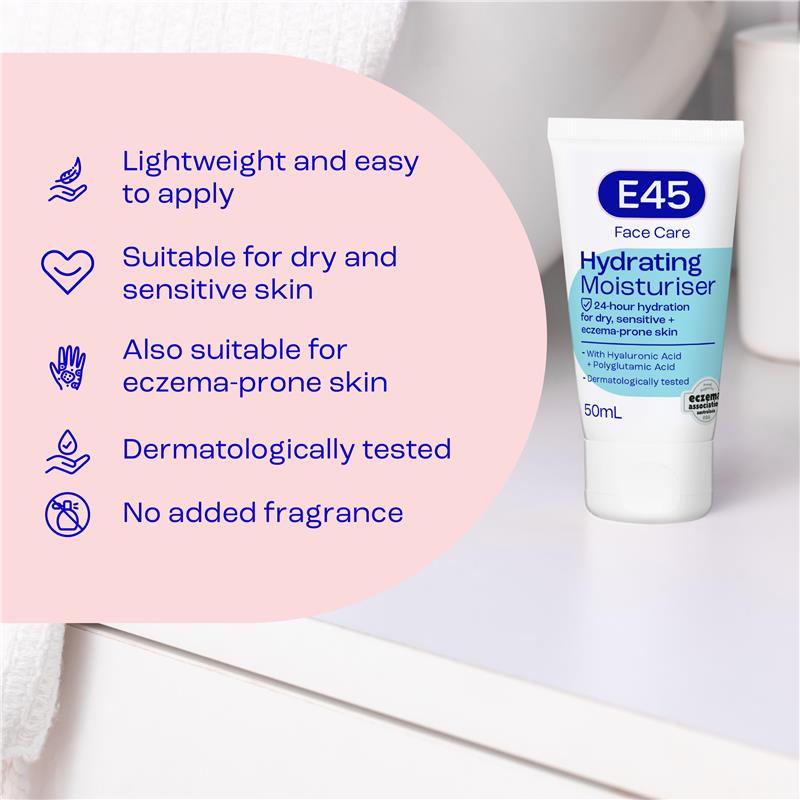 E45 Face Moisturiser 50ml