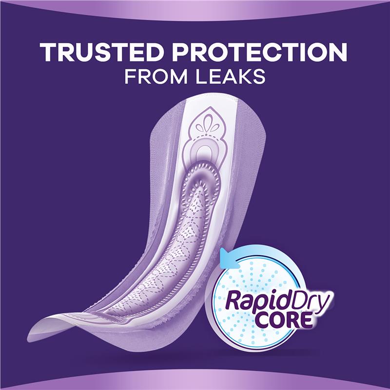 Always Discreet Level 3 Incontinence Pads 12 Pack for Bladder Leaks