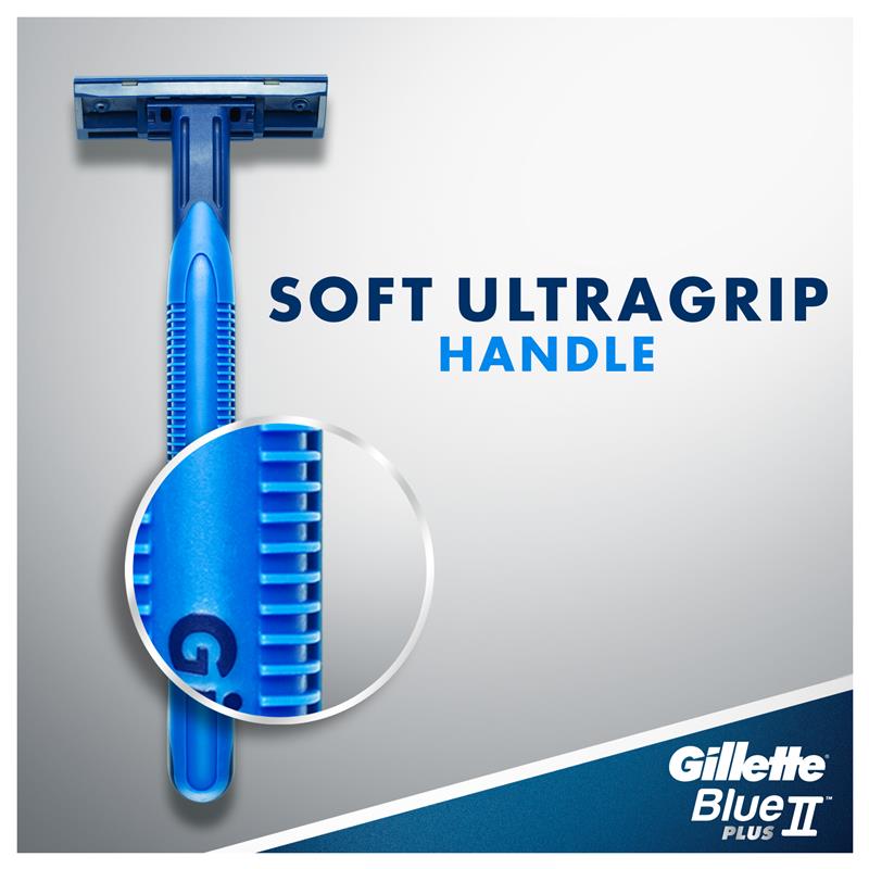Gillette Blue II Pivot Plus Disposable Razors, 16-Pack, Chromium-Coated