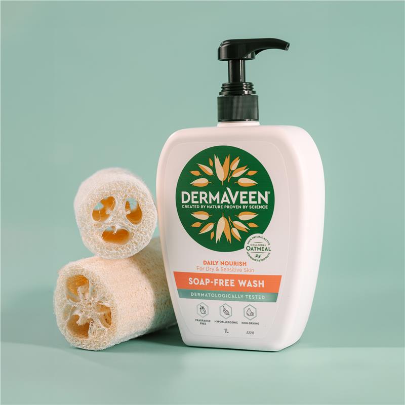 DermaVeen Daily Nourish Moisturising Lotion 1.25L Exclusive Size