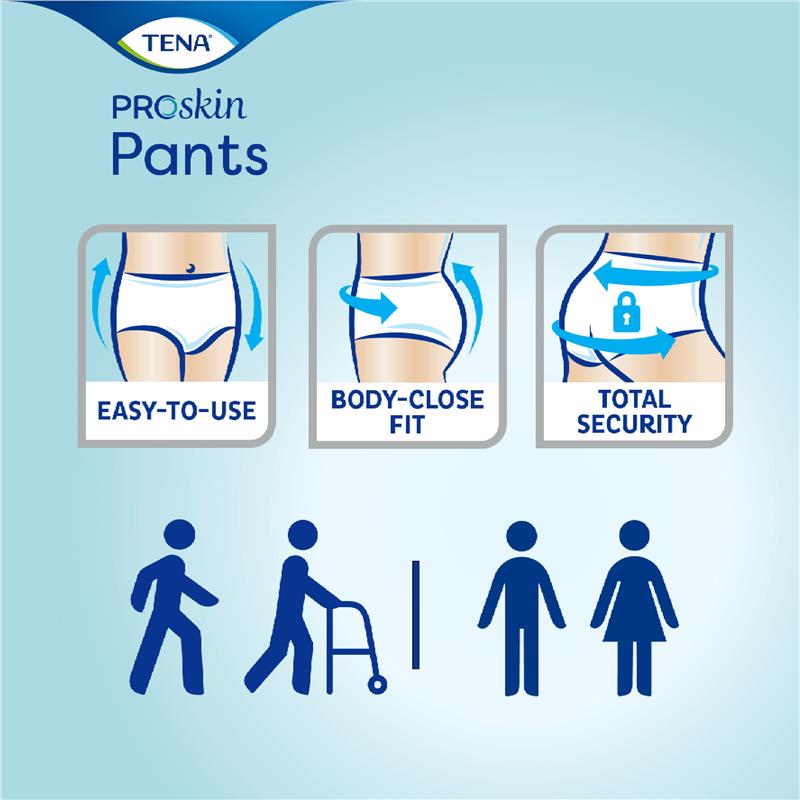 Tena ProSkin Super XL Incontinence Pants, Super Absorbent, 12 Pants