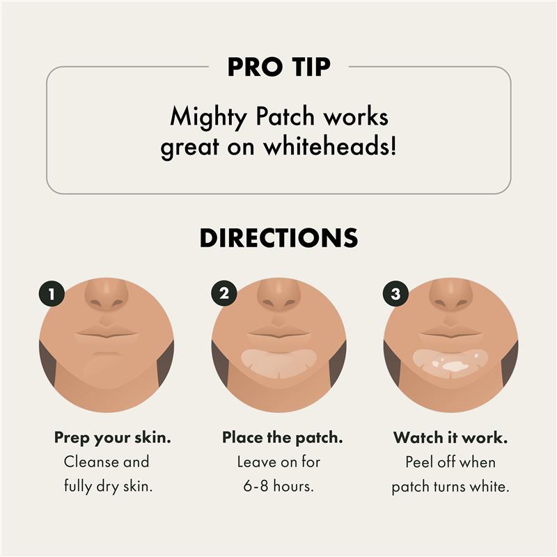 Hero Mighty Patch Chin - 8 Pack for Targeted Pimple Treatment