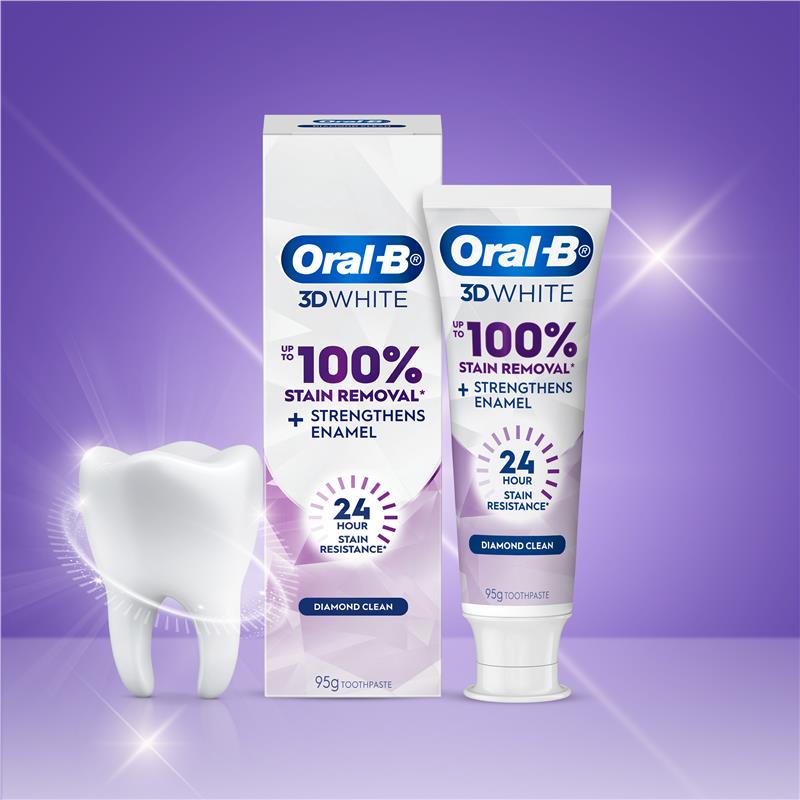 Oral-B 3D White Lasting Enamel Strong Toothpaste - 95g