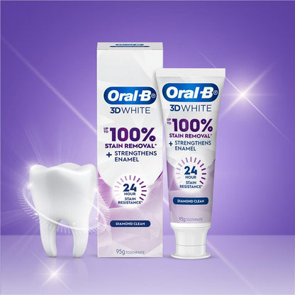 Oral-B 3D White Lasting Enamel Strong Toothpaste - 95g