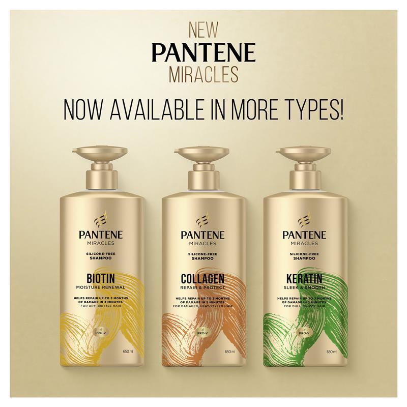 Pantene Miracles Collagen Repair & Protect Shampoo 650ml