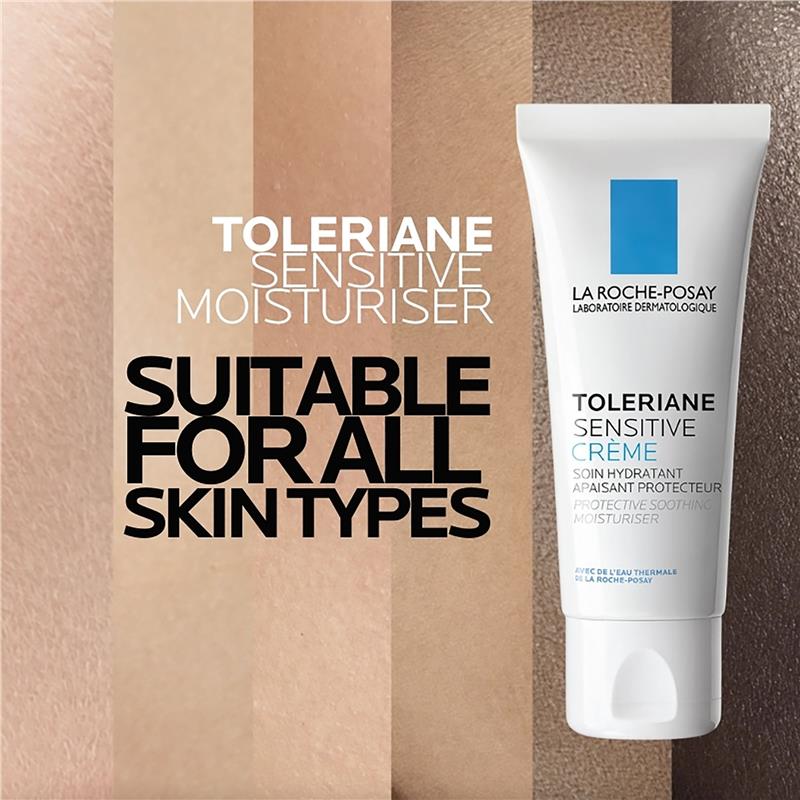 La Roche-Posay Toleriane Sensitive Facial Moisturiser 40ml - Hydrating Moisturizer for Sensitive Skin