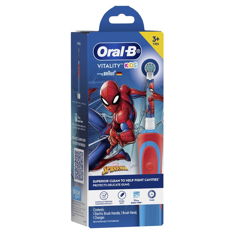 Oral-B Vitality Kids Electric Toothbrush - Spiderman Design