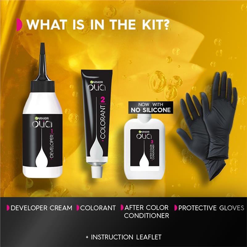 Garnier Olia 4.62 Intense Deep Red Permanent Hair Colour - Ammonia-Free with 60% Oils