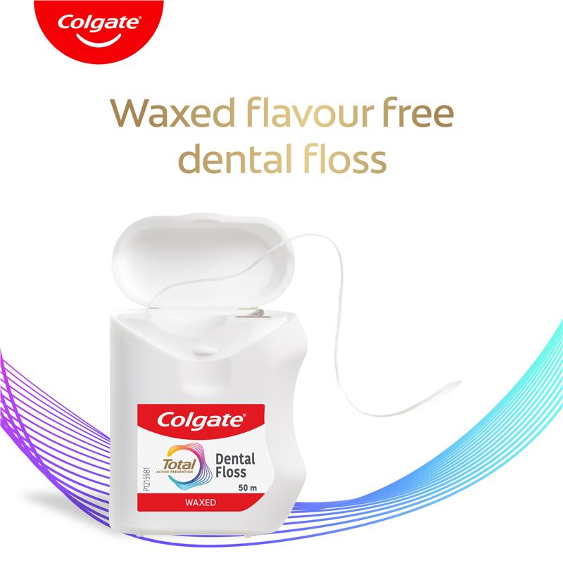 Colgate Total Waxed Dental Floss 50m