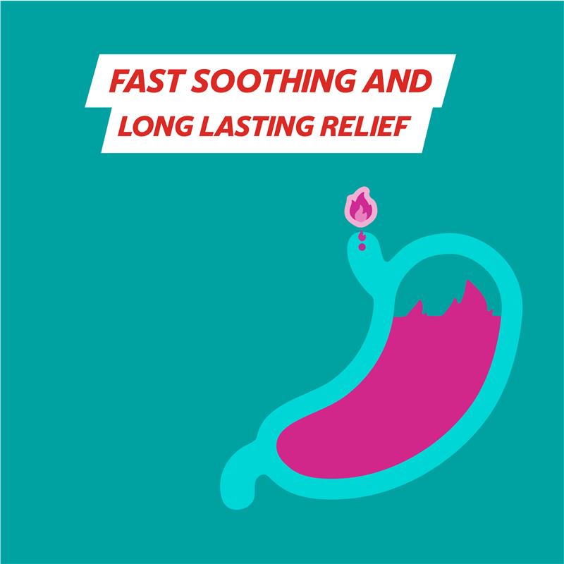 Gaviscon Extra Strength Peppermint 60 Chewable Tablets - Maximum Heartburn Relief