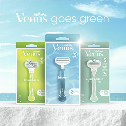 Gillette Venus Extra Smooth Women's 5-Blade Razor Refills, 4- Blades