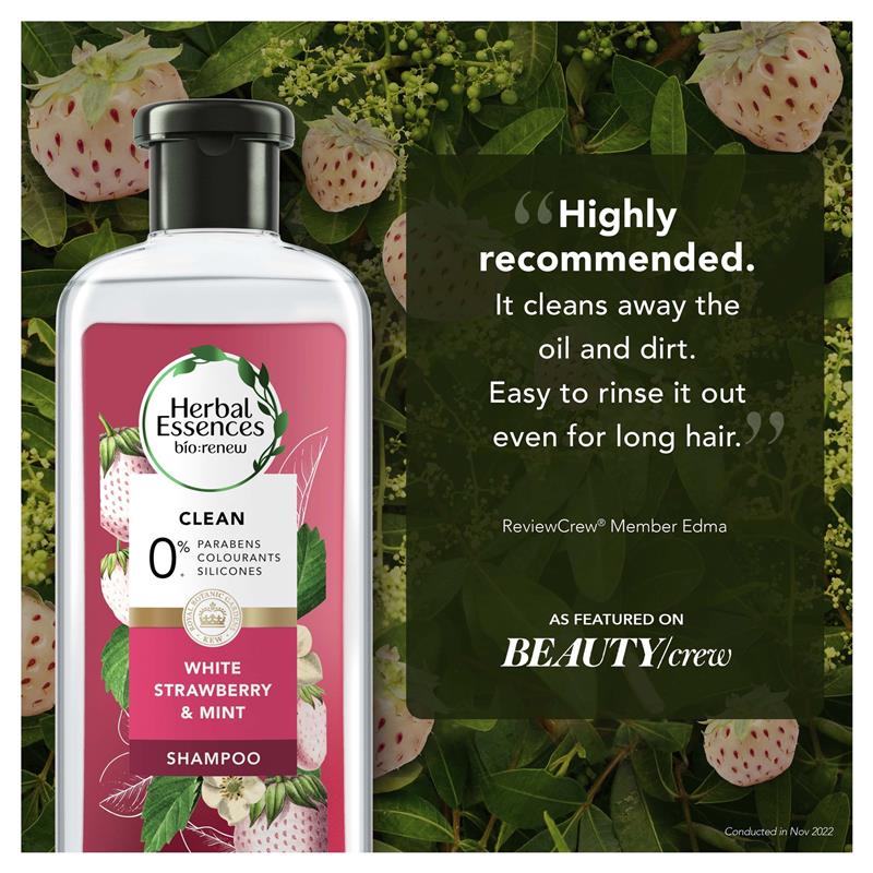 Herbal Essences Bio Renew White Strawberry & Mint Shampoo 400ml