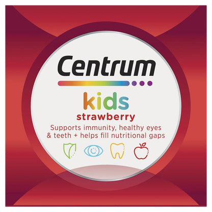 Centrum Kids Multi Vitamin 60 Strawberry Tablets