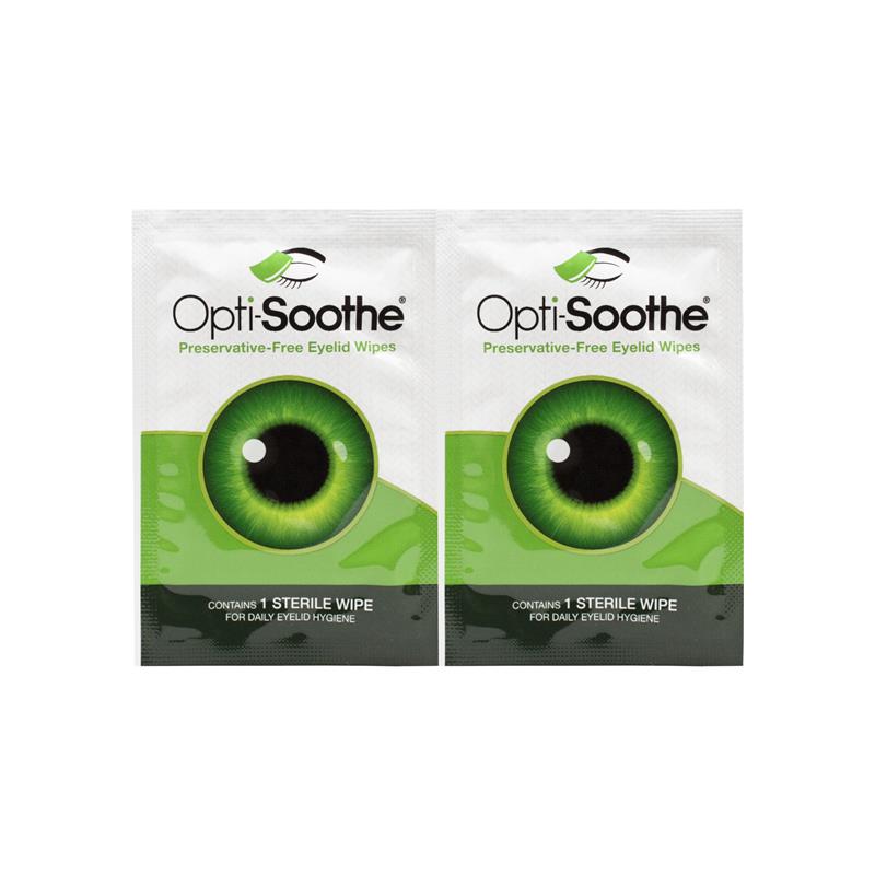 Opti-Soothe Preservative-Free Eyelid Wipes - 30 Wipes for Daily Hygiene
