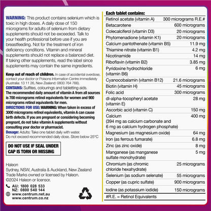 Centrum For Women 90 Tablets Exclusive Size