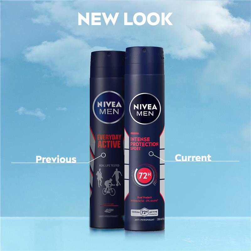 NIVEA MEN Deodorant Aerosol Intense Protection Sport 250ml