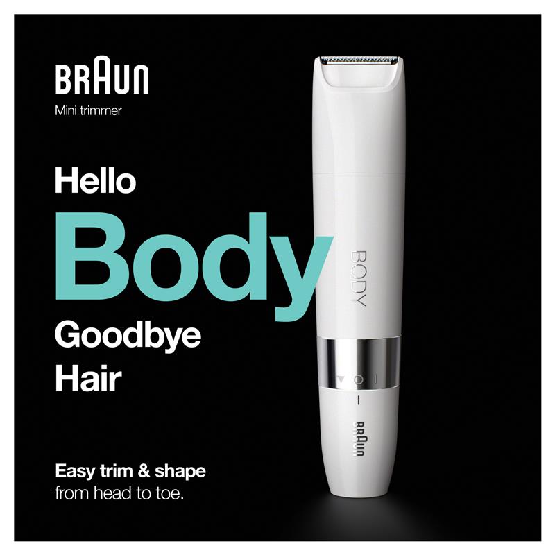 Braun BS1000 Body Mini Trimmer | Compact Waterproof Groomer