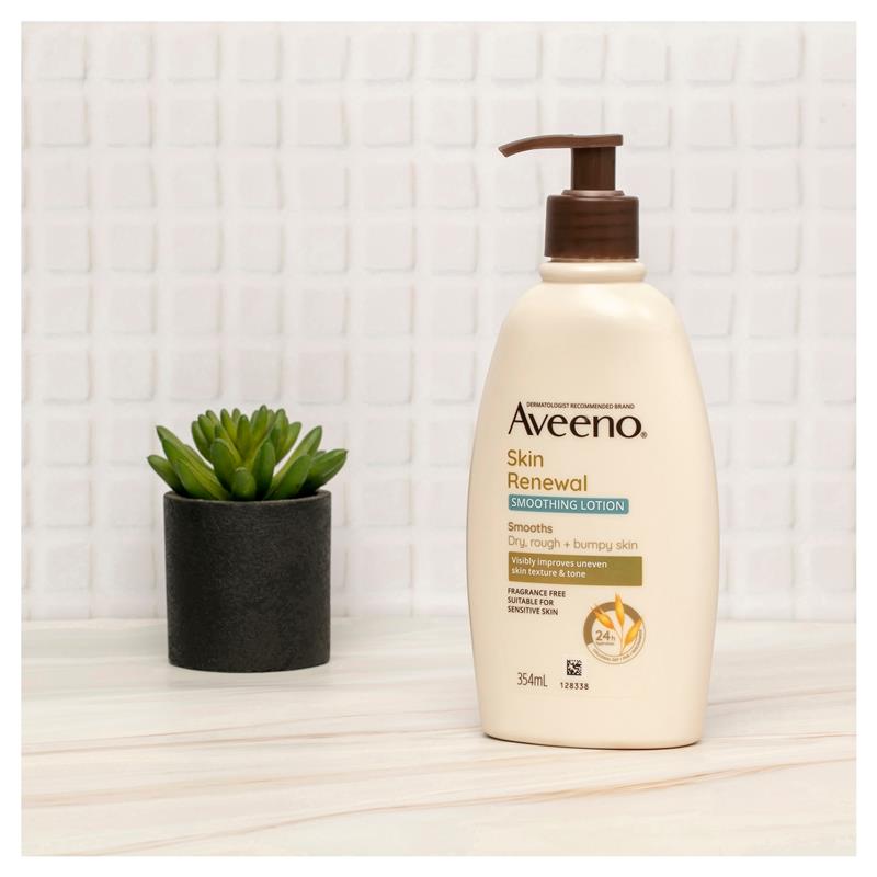 Aveeno Skin Renewal Smoothing Fragrance Free Body Lotion 354ml