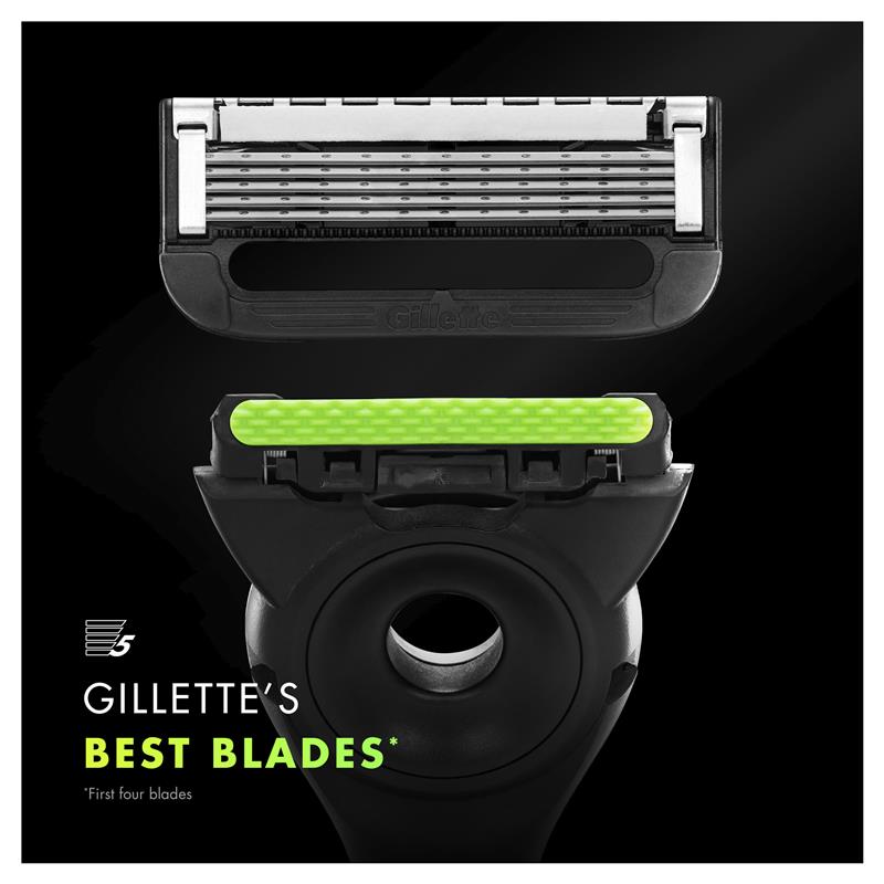 GilletteLabs 5-Blade Universal Razor Refills, 12 Pack for Heated & Exfoliating