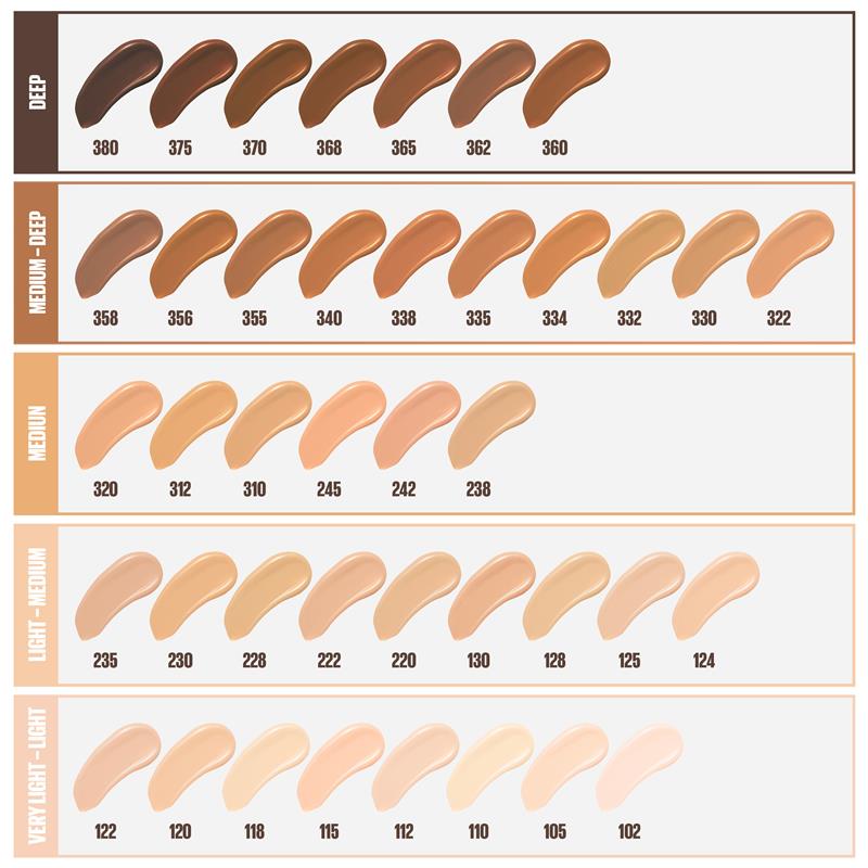 Maybelline Fit Me Matte Poreless Foundation 332 Golden Caramel