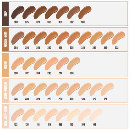 Maybelline Fit Me Matte Poreless Foundation 332 Golden Caramel