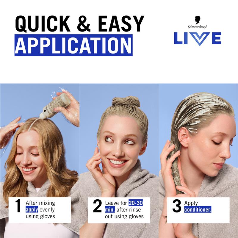 Schwarzkopf Live Colour Permanent 7.1 Medium Ash Blonde