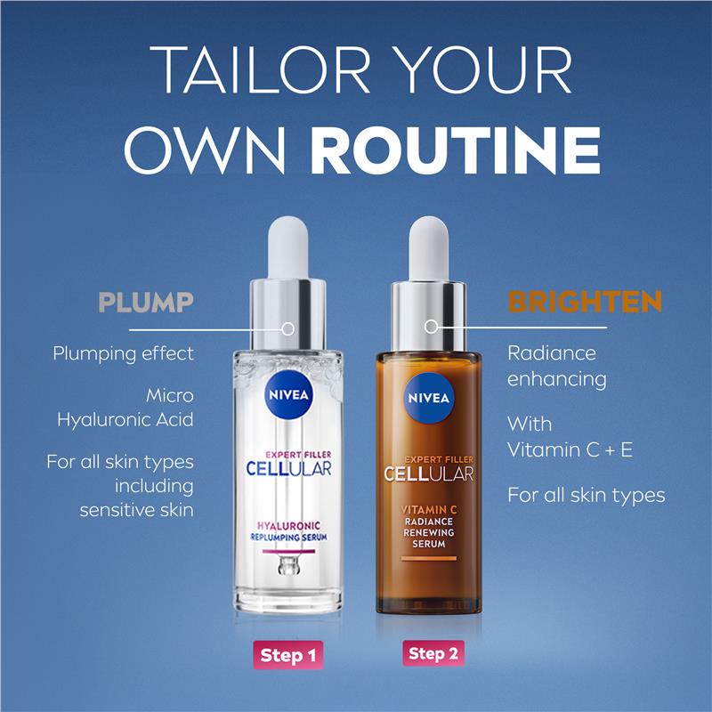 NIVEA Cellular Filler Expert Replumping Hyaluronic Serum 30Ml