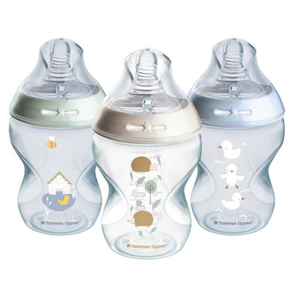 Tommee Tippee Natural Start 260ml PP Bottles Boy 3 Pack