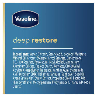 Vaseline Intensive Care Body Lotion Deep Restore 750ml - Deep Moisture for Healthy Skin
