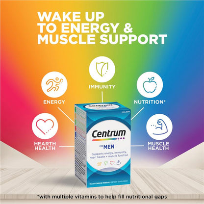 Centrum For Men 90 Tablets Exclusive Size