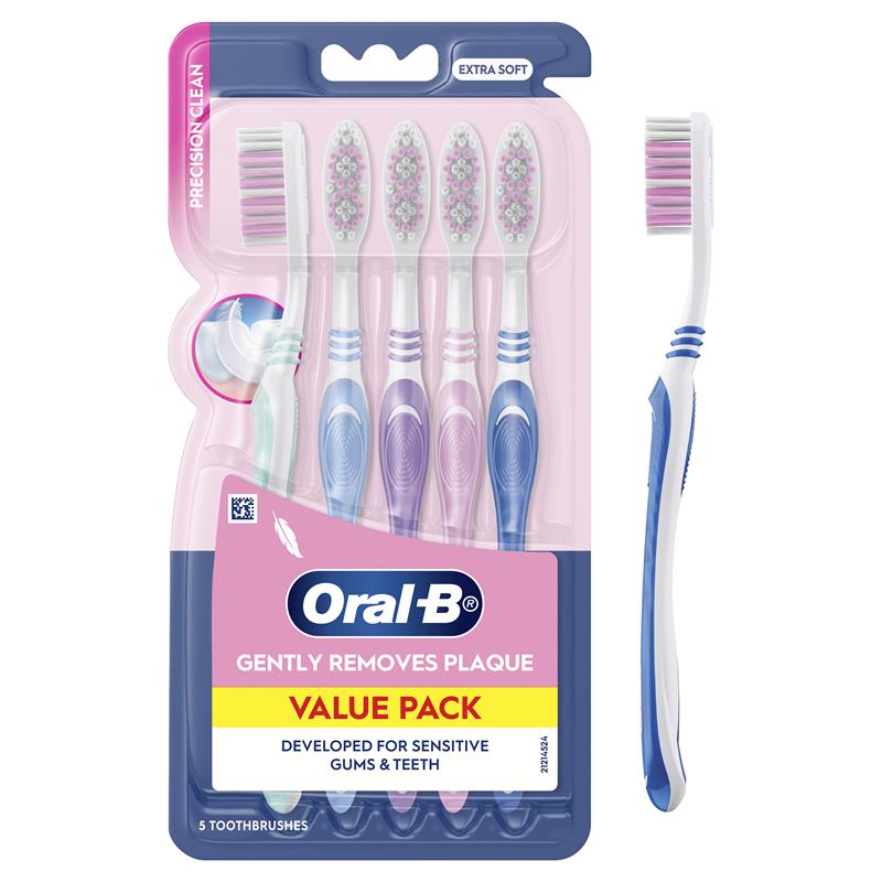 Oral-B Precision Clean Sensitive Toothbrush - 5 Pack