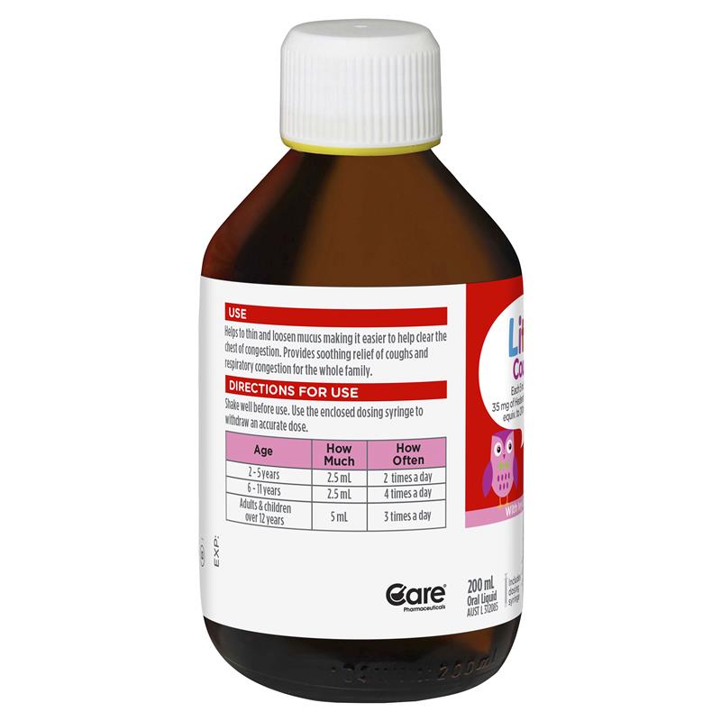 Little Coughs Raspberry - 200ml Soothing Oral Liquid